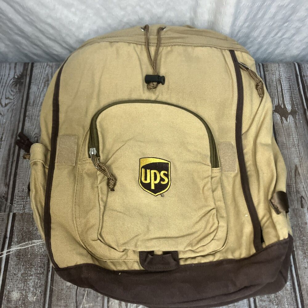 Rare Heritage Supply Company Embroidered UPS Backpack Beige